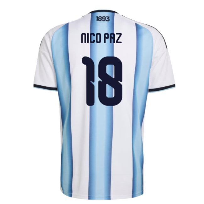 2026-2027 Argentina Home Shirt (Nico Paz 18)-SoccerKits Hub | Buy Soccer Jerseys Online